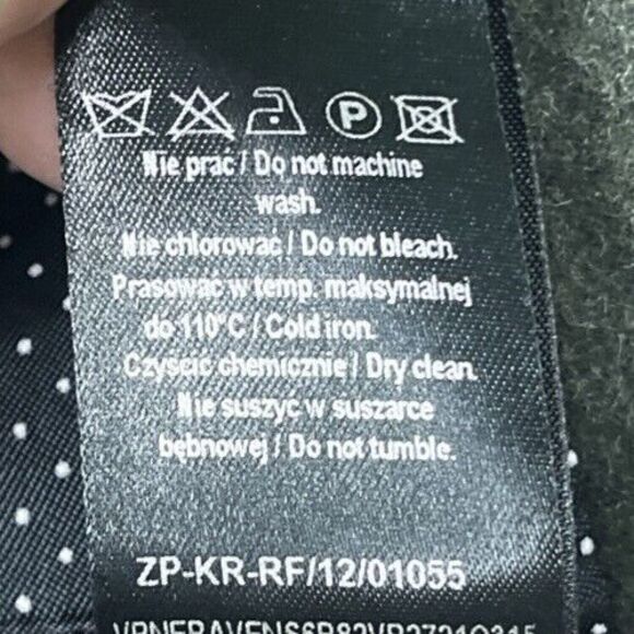 Vistula Green Wool Military Style Jacket EU mens 52 Slim Italian Steampunk - Picture 11 of 16